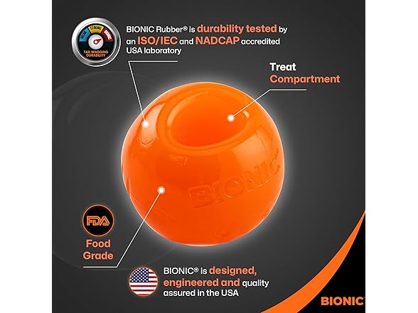 BIONIC Large Dog Chew Ball