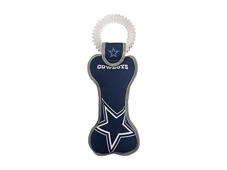 Pets First NFL Dallas Cowboys Dental Dog TUG Toy