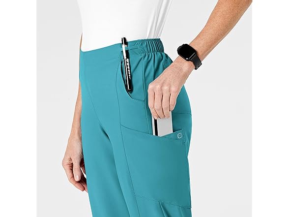 WonderWink Wmns Cargo Pant Teal (1XT)