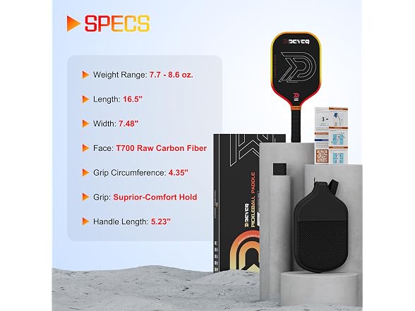 DGYGQ Pickleball Paddles, T700 Raw Carbon Fiber