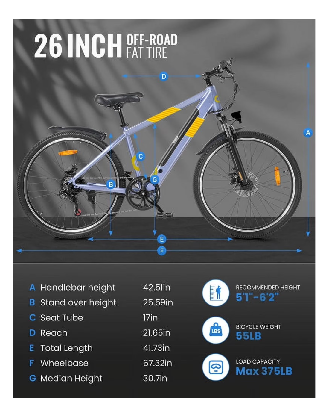 Multijoy MJ-EB263 EBike (Blue) - Gallery 10