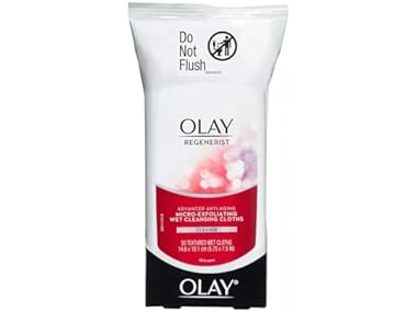 $2.99, Was $10.99, 72% Off! Olay Regenerist Micro-Exfoliating Wet Cleansing Cloths dealfomo