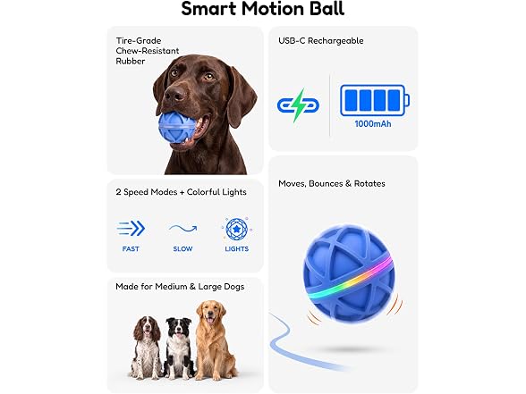 2026 Upgraded Smart Interactive Dog Ball Toy