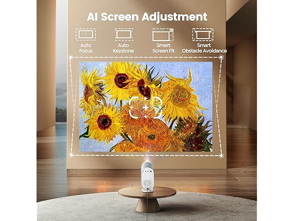 iWIMIUS Projector with WiFi6 and Bluetooth, 20W Speakers, 1080P