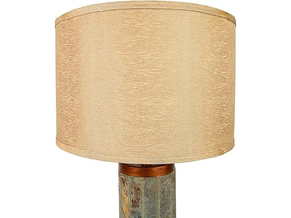 31-Inch Slate Cylinder Table Lamp
