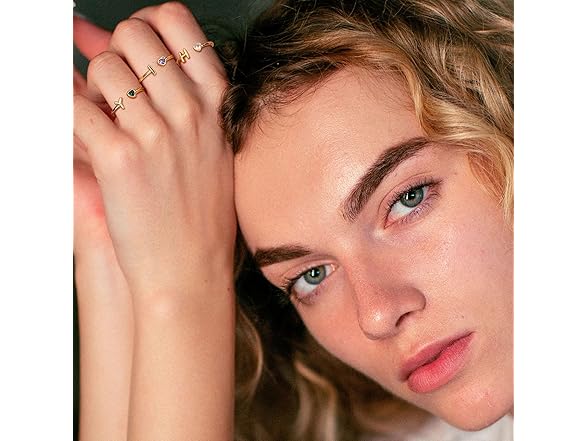 JSJOY September Birthstone Rings