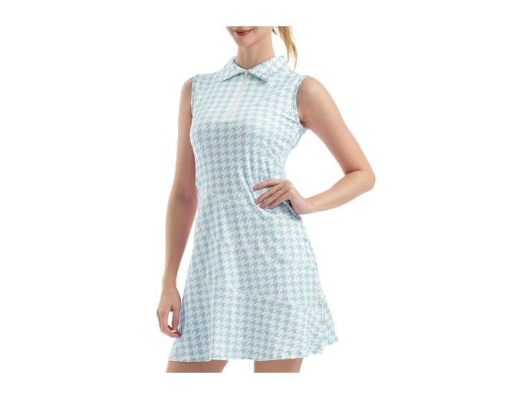 Fkeep Women Tennis Golf Dresses Zipper Shorts - Gallery 25