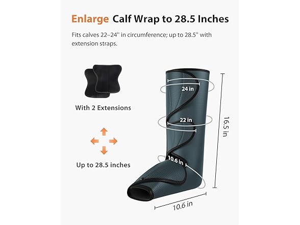 CINCOM Leg Massager with Heat and Compression