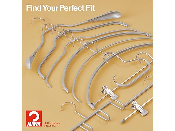 Mawa Clothing Hangers 360-degree Rotatable Hook