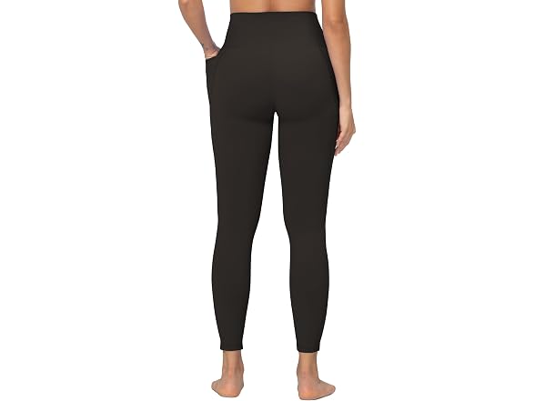 Sunzel Womens Leggings 25in L Brown W/pockets