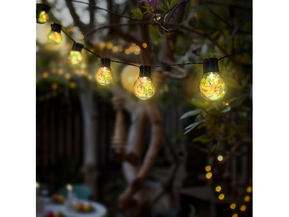 Ideaworks Solar Iridescent String Lights - 10ct