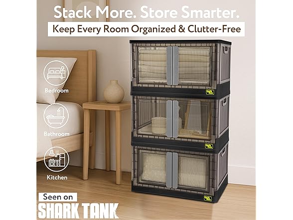 dbest Quik Box 19G Stackable Storage Bin
