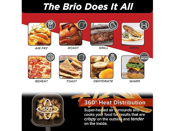 Nuwave 6-quart Brio Healthy Digital Air Fryer