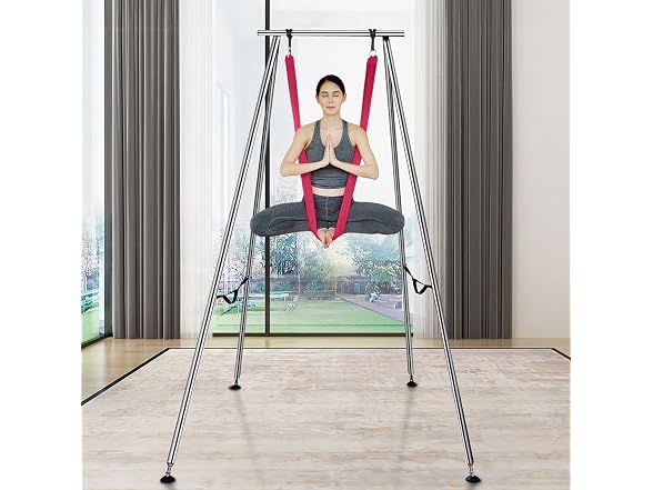 Aerial Yoga Frame & Yoga Hammock, 9.67 ft Height