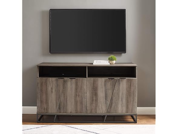 Walker Edison Angled Door Cabinet-Sidebo