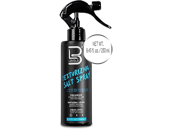 (3 Pack) Level 3 Texturizing Sea Salt Spray, 8.45 oz