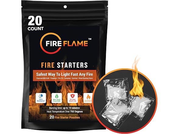 FireFlame Instant Fire Starter 20Pk