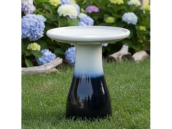 Sunnydaze 21" H Ceramic Bird Bath Twilight