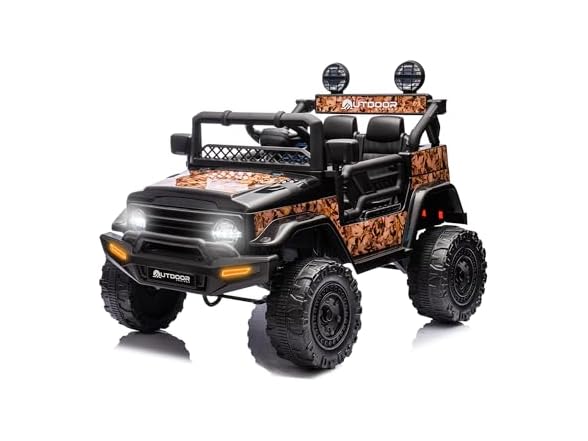 Outdoor Cruiser 12V Ride-On Car, Camo