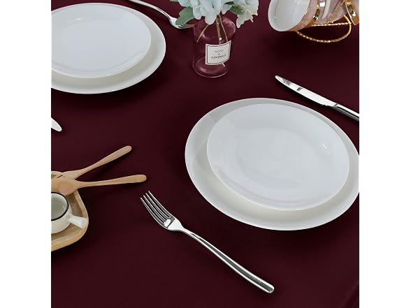 Fitable Rect Tablecloth Stain and Wrinkle