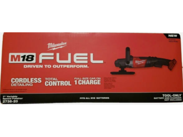 Milwaukee 2738-20 M18 18-Volt Fuel BL 7in Polisher