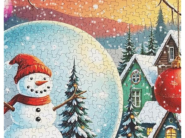 Springbok Snowman Snow Globe 1000 Piece Puzzle