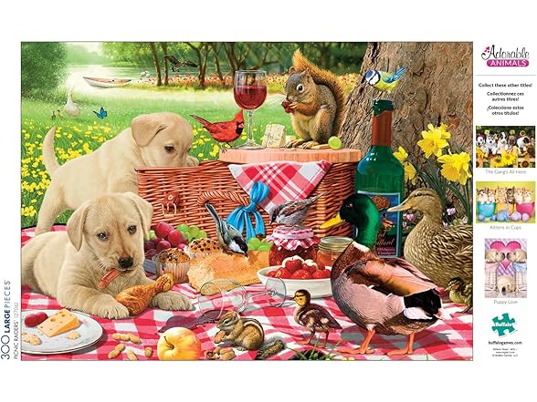 Steve Read - Picnic Raiders - Large Piece Jigsaw Puzzle