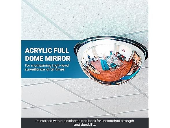 18" Acrylic Dome Convex Mirror