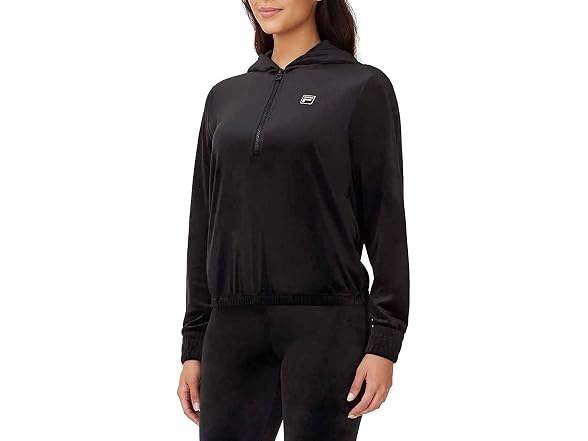 Fila Women (XL) Velour Quarter Zip Hoodie