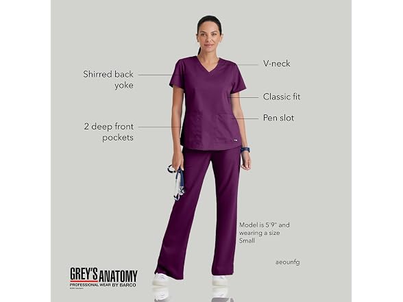 Barco Women (M) Grey's Anatomy Classic Aubrey Top