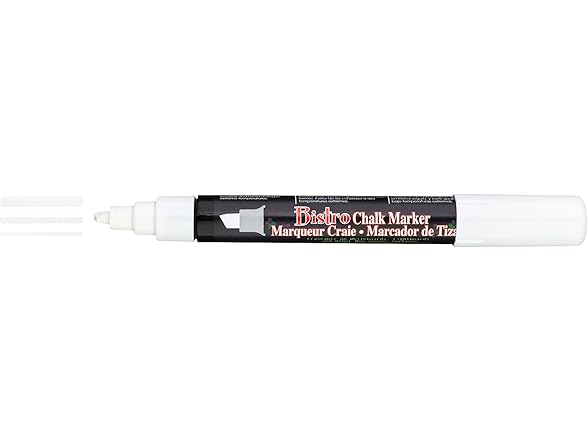 Uchida Chisel Tip Bistro Chalk Marker, White