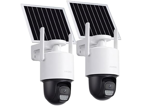 Anona Solar Security Camera 2Pk