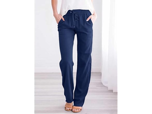 Acelitt Women (M) Spring Fashion Straight Trousers