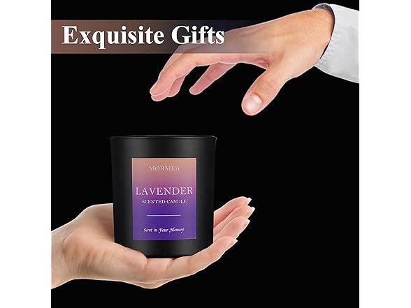 MORMEA Scented Candles, Lavender