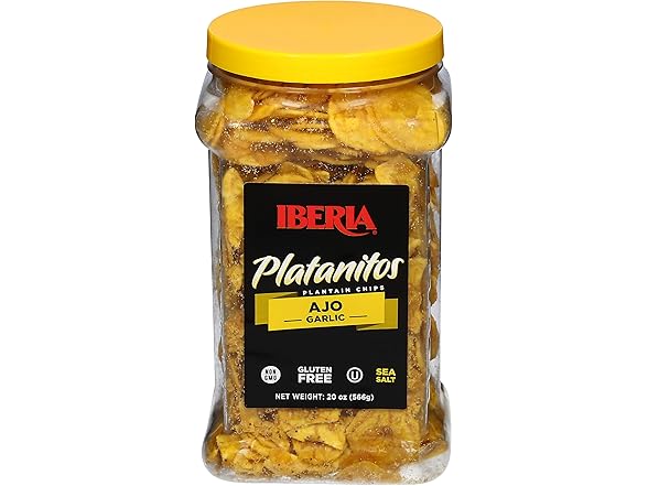 Iberia Garlic Plantain Chips, 20 Oz.