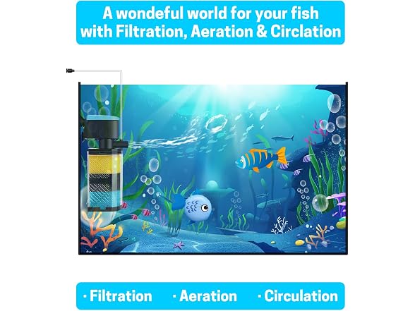 AquaMiracle Aquarium Filter 3-Stage