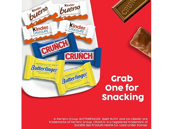 Butterfinger Kinder Bueno Crunch Variety