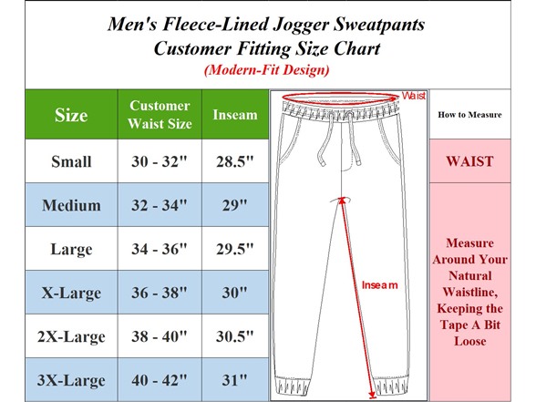 6Pk Mens Fleece Joggers w-Zip Pockets