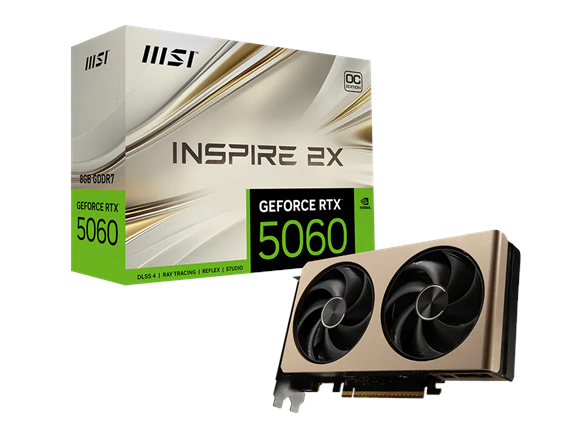 MSI GeForce RTX 5060 8G INSPIRE 2X OC