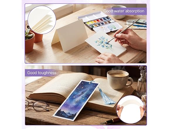 Defresit 150 Pack Watercolor Cards w/Envelopes