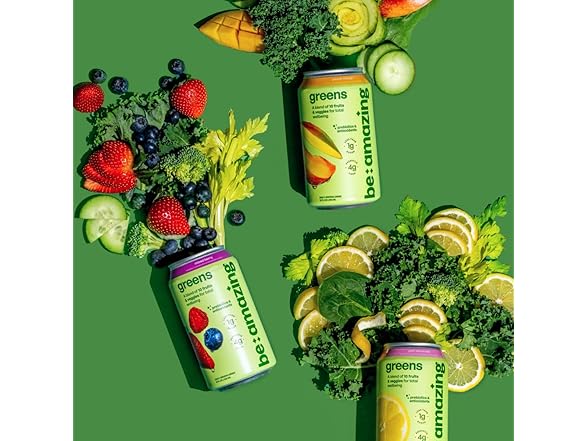 8PK Be Amazing Greens Drink, Peach Mango