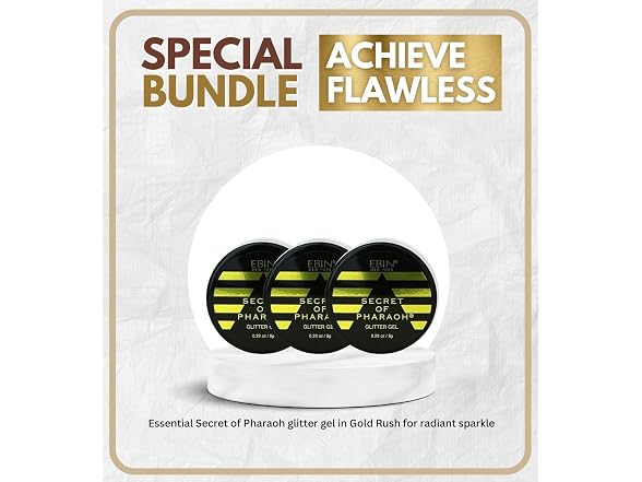 Ebin Secret of Pharaoh Gold Rush Gel 3 Pack