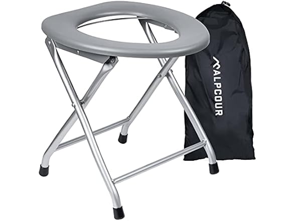 Alpcour Portable Toilet Seat - Grey