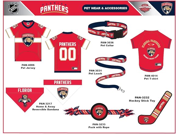 NHL FLORIDA PANTHERS BANDANA for DOGS & CATS,