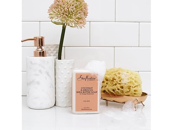 Shea Moisture Coconut Hibiscus Soap, 8oz