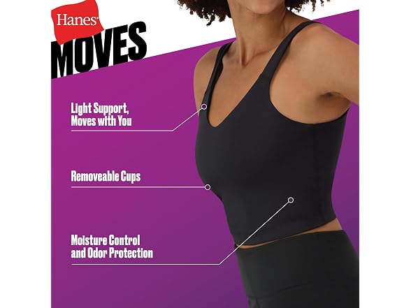 Hanes Women Crop Bralette
