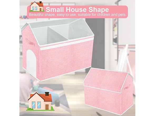 Large Toy Box Storage Organizer with Lid