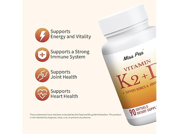Vitamin D3 K2,5000 Iu D3 and 100 Mcg K2