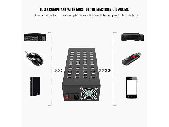 Bewinner Bewinner USB Charging Port Hub, 80