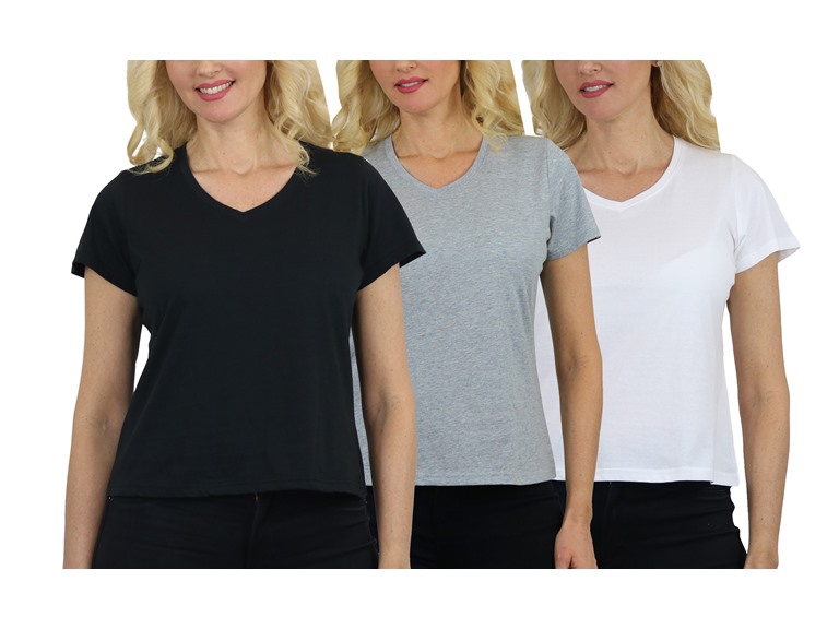 DivaTee WC-----(Women's 3Pack) / JLVT-100 / BK-HG-WH /
